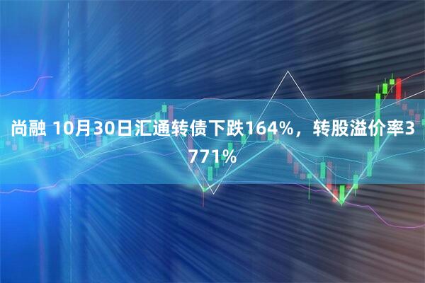 尚融 10月30日汇通转债下跌164%，转股溢价率3771%